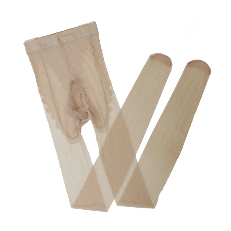 Sexy silk stockings elephant men with jj sets of sex aircraft socks pantyhose large size ultra-thin temptation love foot men's socks