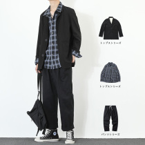 Suit men Korean version of the trend jacket casual small suit suit suit squatting student outfit dk uniform British style professional wear