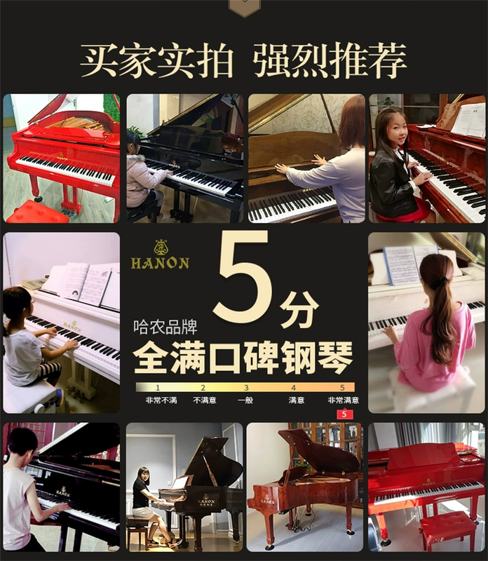 Đức Harnon / HANON grand grand piano GP186 dành cho người lớn mới bắt đầu học đàn piano chuyên nghiệp nhập khẩu