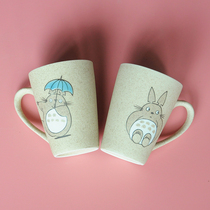 Cartoon Dragon Cat Ceramic Lovers Mark Cup With Cover Small Spoon Creativity Japan Cartoon Coffee Cup Milk Water Glass Home