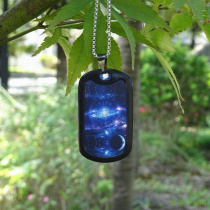 Curse wheel pendant medicine teacher Buddha Leng Yan curse pendant blue starry sky great perfect honor curse hanging curse titanium steel military brand Original