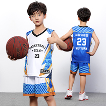 Kindergarten basketball training uniform summer Jersey male primary and secondary school students baby children basketball uniform printing number competition