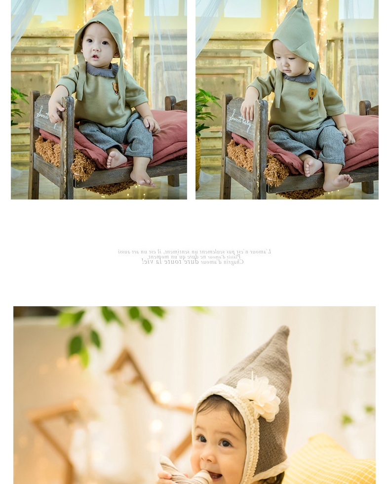 Trăm ngày ảnh bé Quần áo trẻ em Hàn Quốc set đồ trẻ em nửa tuổi chụp ảnh quần áo 2018 triển lãm ảnh mới - Khác quần áo cho trẻ sơ sinh