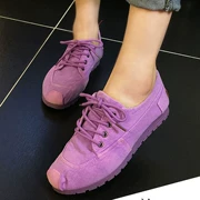 Giày xuân 2018 mẫu giày Bắc Kinh cũ Giày nữ denim vải denim thời trang giản dị để giúp giày nữ thoải mái