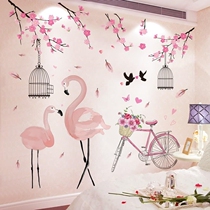 TV background wall stickers living room self-adhesive simple wall decoration stickers large area good-looking wall a whole piece