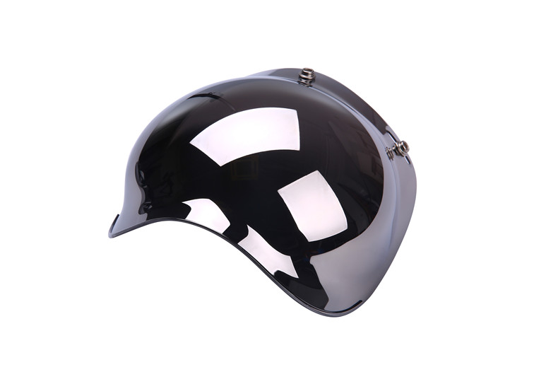 AMZ xe máy mũ bảo hiểm bong bóng gương Harley retro mũ bảo hiểm bay ba nút kính chắn gió phổ quát với khung - Xe máy Rider thiết bị dụng cụ bảo vệ đầu gối