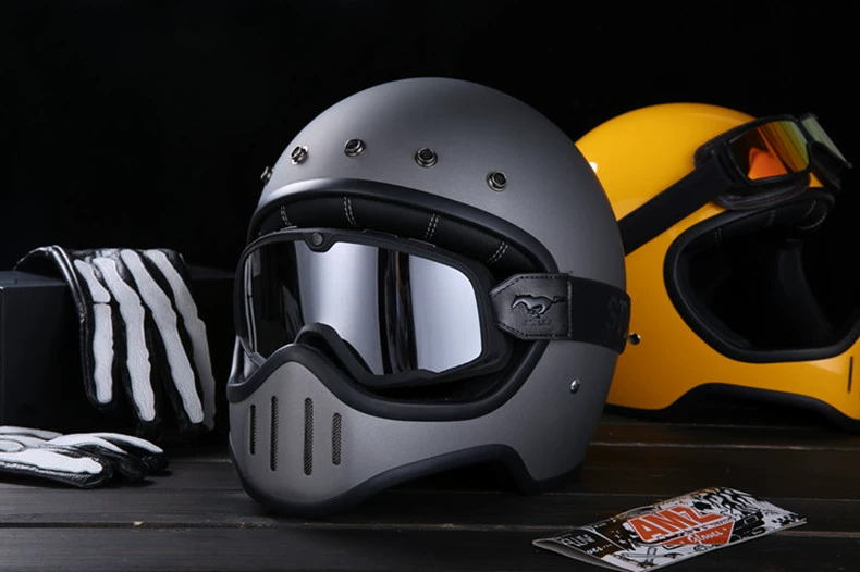 AMZ mới retro kính xe máy mũ bảo hiểm xe máy Harley kính râm off-road kính UV chống gió - Xe máy Rider thiết bị găng tay chạy xe