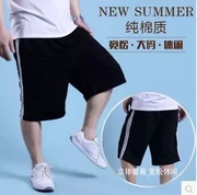 Trung niên và béo cộng với quần short XL chất béo quần thể thao nam mỏng cotton rộng mỡ thừa quần lớn