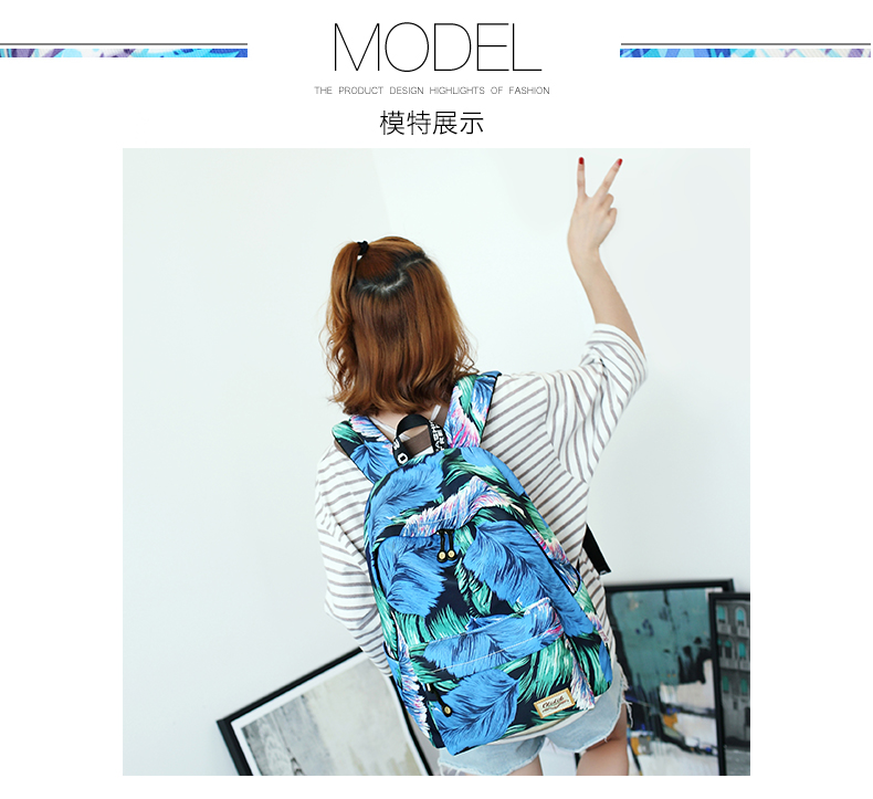 Oledik 2019 thời trang mới ba lô nữ thủy triều retro ngọt ngào đại học gió đinh tán ba lô túi giản dị - Ba lô cặp mcm