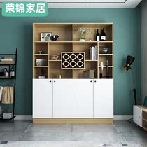 Wine cabinet by the wall Modern simple living room small wine cabinet Light luxury dining room Shoe cabinet One wine cabinet Partition entrance cabinet customization