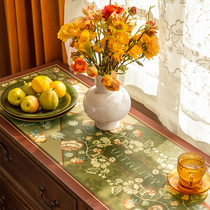 Van Ju attitude Carrington pastoral American leather TV cabinet tablecloth dustproof strip shoe cabinet mat countertop table mat