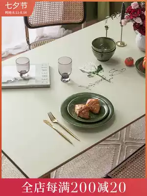 Fanju attitude imperial flower Nordic leather dining table mat tablecloth waterproof, oil-proof and anti-scalding student desk desk mat