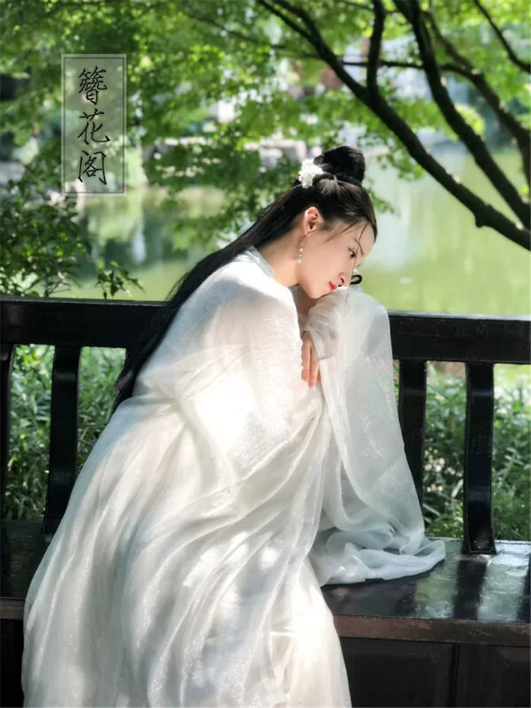Hanfu, summer silk skirt, set, custom-made, pleated skirt