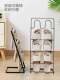 Multi-Layer Shoe Rack for Home Use, Iron Art, Freestanding, Foldable, Suitable for Bathroom, Toilet, Dormitory, Simple Slipper Storage Rack