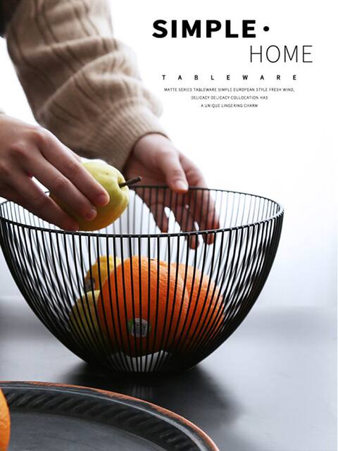 Nordic Style Fruit Plate, Fruit Basket, Snack Holder for Home Use, Modern and Stylish New Model 2023, Storage Basket, Creative Coffee Table, Living Room