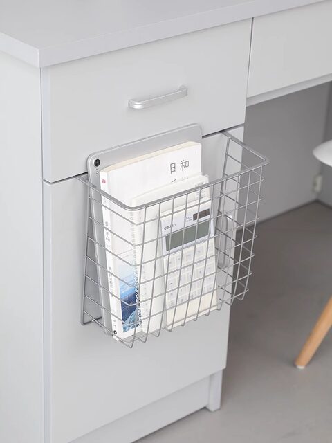 Under-Cabinet Storage Hanging Basket, Dormitory Storage Solution, Under-Desk Hanging Storage Rack, Layered Bookshelf, Tablet Computer Holder