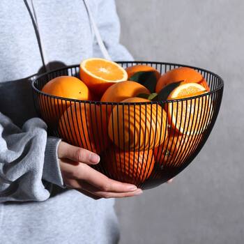 Nordic Style Fruit Plate, Fruit Basket, Snack Holder for Home Use, Modern and Stylish New Model 2023, Storage Basket, Creative Coffee Table, Living Room