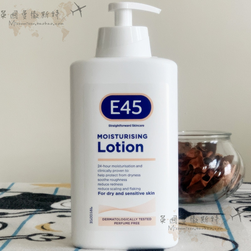 UK E45 nourishing moisturizing cream deep moisturizing lotion 500ml Dry allergy skin shelf life 2023 06