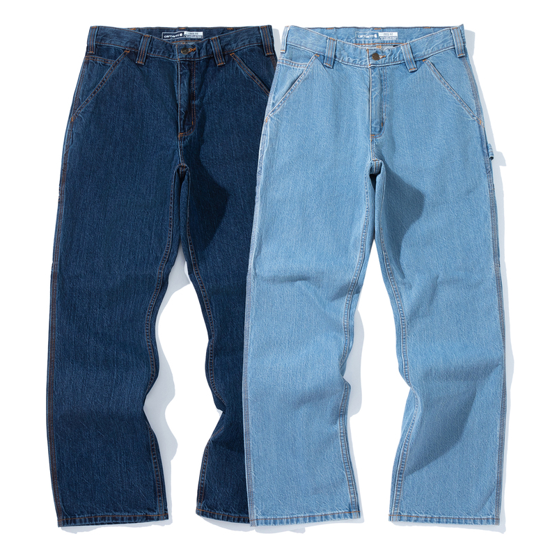 Authentic Carhartt 104941 Carhartt Pure Cotton Washed Denim Work Pants Straight-Leg B13 Updated Version