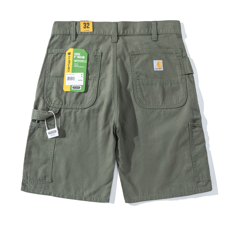Authentic Carhartt 107420 Summer Pure Cotton Multi-Pocket Men's American-Style Canvas Loose Work Shorts