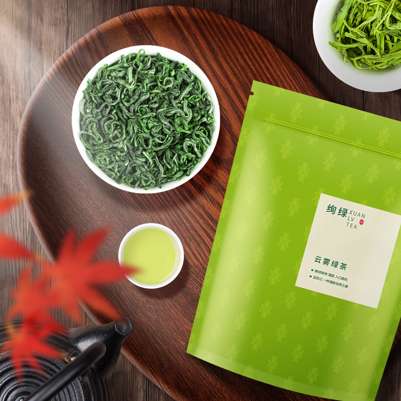 Buy 1 get 3 free, a total of 500g new spring tea green tea Maojian tea alpine sunshine sufficient cloud and mist strong fragrance bag in bulk