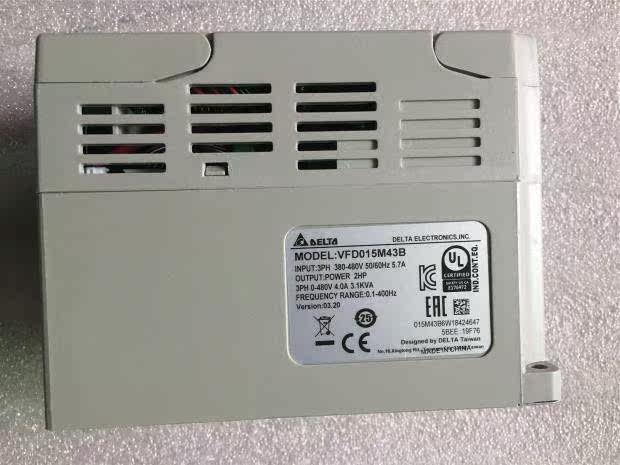 VFD015M43B VFD-M Delta VFD-M Delta Delta Delta Delta Program for 5KW 380V 3PHASE