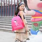 В этом сезоне новая детская танцевальная сумка рюкзак индивидуальная девочка Cartoon Color Oxford Canvas Parath Words