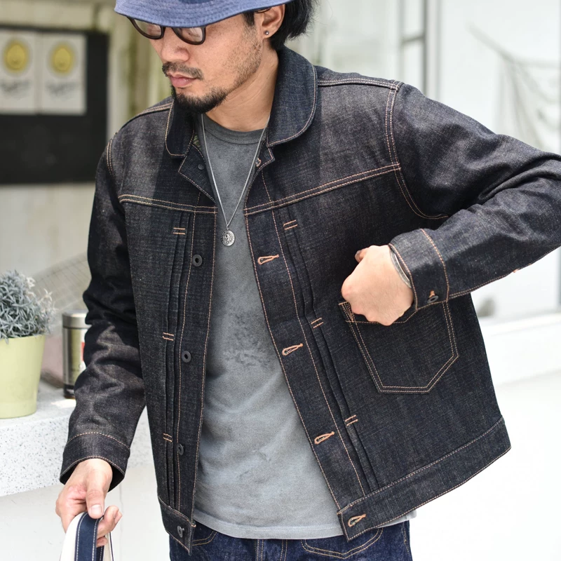 Retro cotton denim jacket