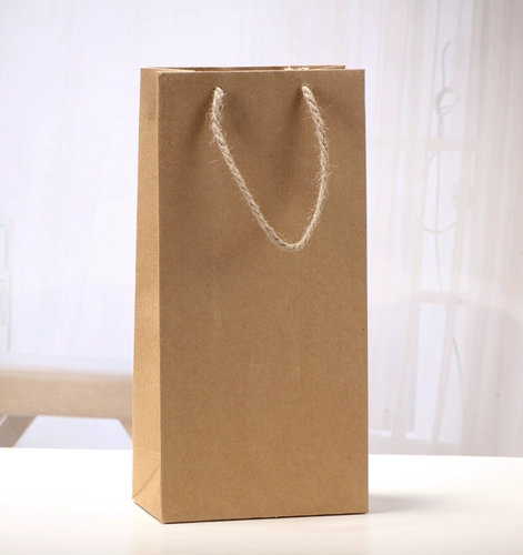 Подарочные пакеты, винные пакеты, бумажные пакеты, одиночные и двойные пакеты для вина, утолщенные крафт -бумажную упаковочную упаковку