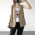 Vest nữ mùa xuân và thu 2018 mới phù hợp với áo vest rộng kích thước cotton và áo khoác lanh giản dị áo khoác hoang dã mùa hè Áo vest