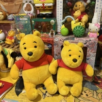Japanese Winnie the Pooh used dolls out of print collection two packs one big and one small special price