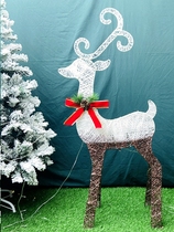 圣诞鹿圣诞节发光鹿户外布景道具麋鹿鹿摆件酒店商场场景布置装饰