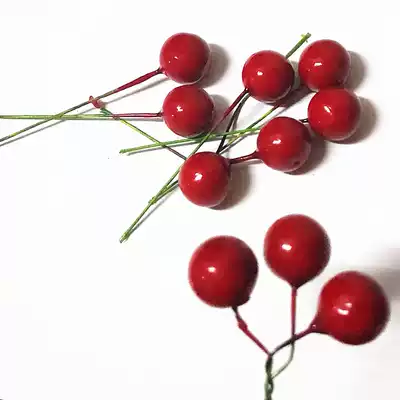 Red Fruit Cherry Fruit Berry Christmas Tree Ornaments diy Decorative Accessories Rattan Garland Decorative Fruit