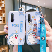  Suitable for Huawei nova7 mobile phone case wristband nova6se protective cover nova7se cartoon cute nova6 all-inclusive 7pro soft silicone anti-fall personality creative male and female models