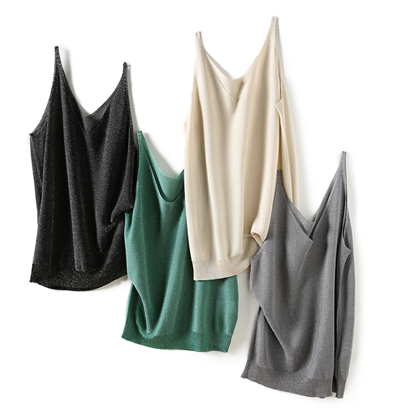 The Smiling Culvert Style style Don't make a 100 lap V collar silver outside wearing an early spring harness vest female hitch ZY258272MG