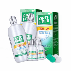 爱尔康傲滴乐明300+60ml 355ml隐形近视眼镜护理液120ml清洗药水