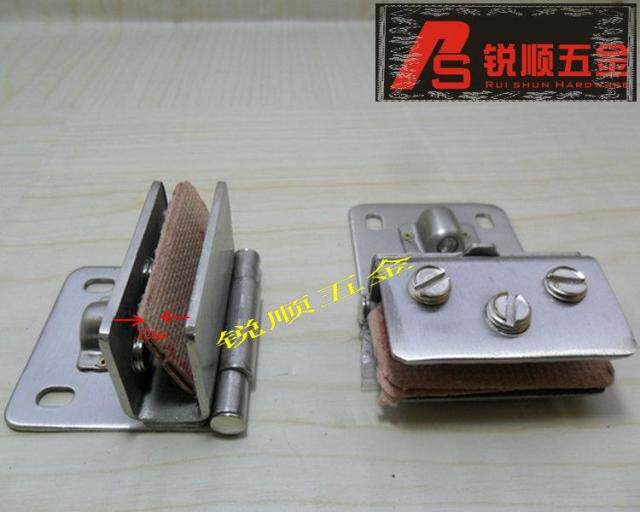 Stainless steel glass door hinge glass clip kitchen cabinet hinged glass cabinet door without opening for 8-10mm large size