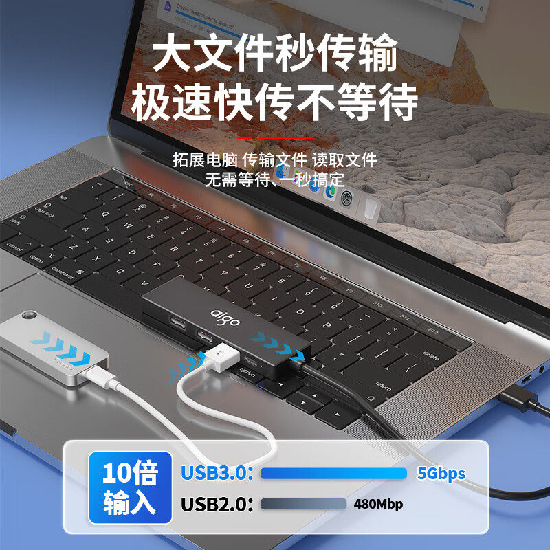 Patriot USB Hub Multi-Port 3.0 Adapter Docking Station Type-C with Power Supply Laptop Multi-Port Splitter One-To-Four Converter Adapter Extension Cable