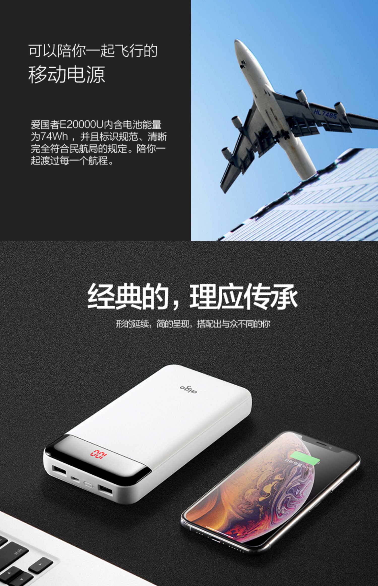Patriot sạc kho báu 20.000 mA polymer điện thoại di động cầm tay của Apple Huawei kê phổ cập điện thoại di động sạc kho báu dung lượng lớn sạc nhanh phụ nữ cửa hàng flagship vivo Oki kho báu chính hãng - Ngân hàng điện thoại di động sạc dự phòng không dây samsung