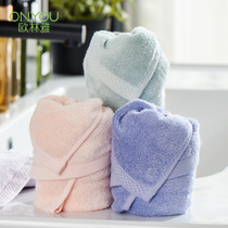 2 strips of Olin bamboo pulp fiber towel small square towel mouth water towel wipe hand towel wash face bamboo charcoal small towel