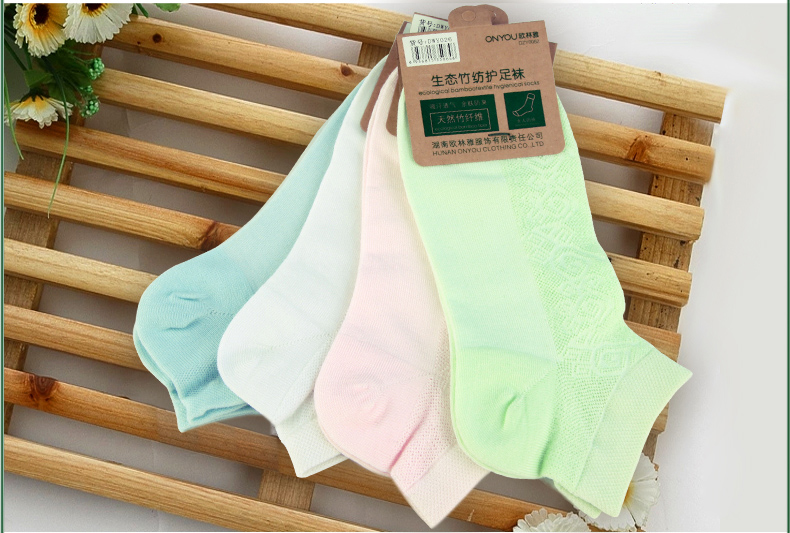 Olinya sợi tre ladies socks mùa xuân và mùa hè tre vớ than vớ của phụ nữ phụ nữ dễ thương thoải mái thở vớ thuyền