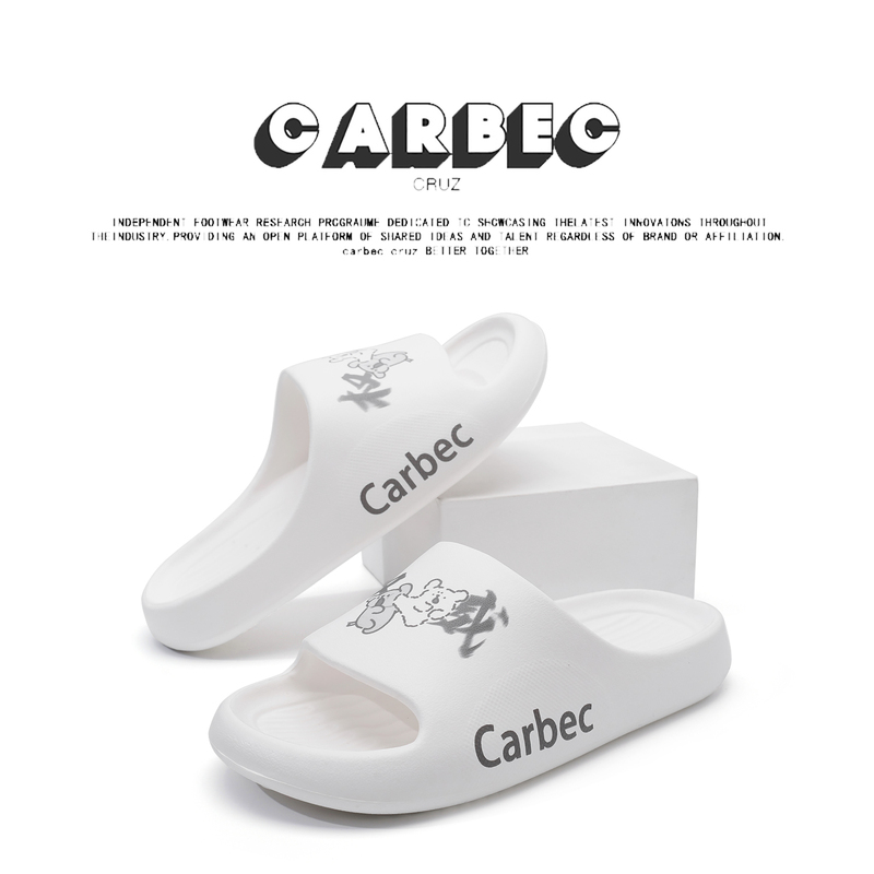 Carbec Cruz Slippers 2025 Couple's Cartoon Bathroom Silent Sleep-Grade Indoor Soft-Soled Slide Slippers