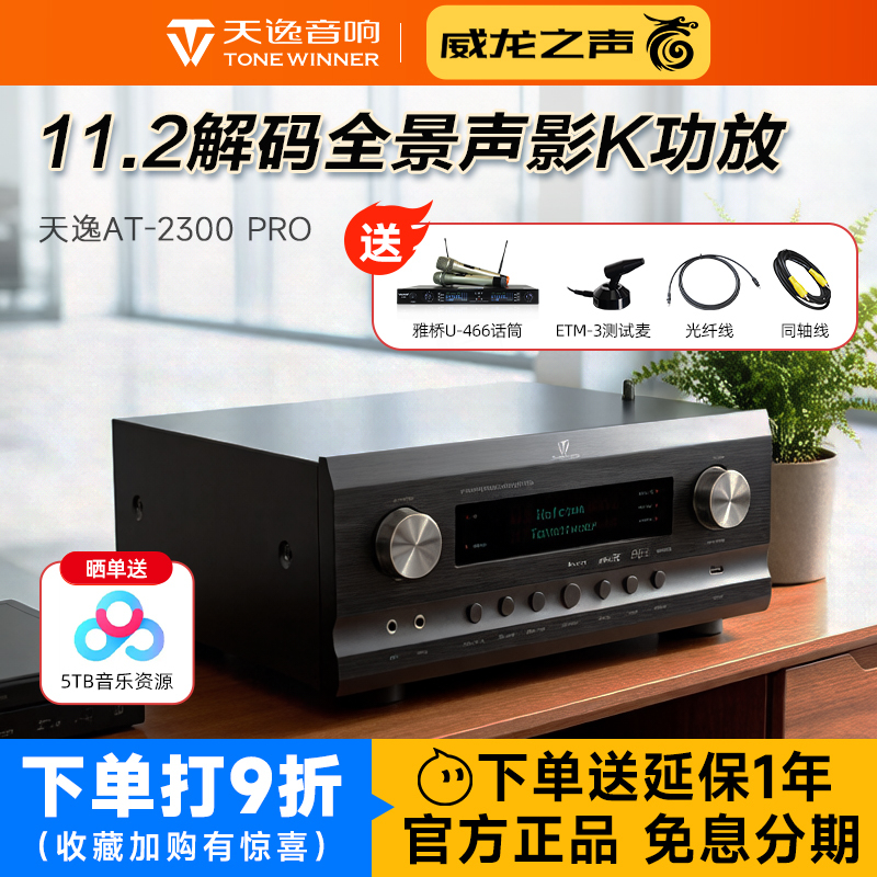 Winner At-2300 Pro Home Theater Panoramic Sound Amplifier, Ktv Digital Professional All-In-One Machine