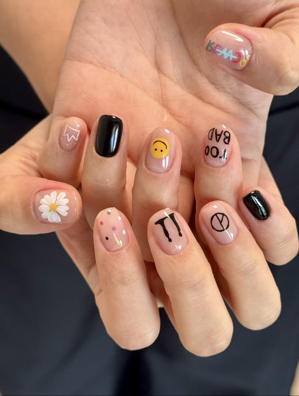 [Quan Zhilong] Gd Quan Zhilong Concert Support Nail Art, Simple Everyday Unisex Style, Gender-Neutral Nail Art for Men
