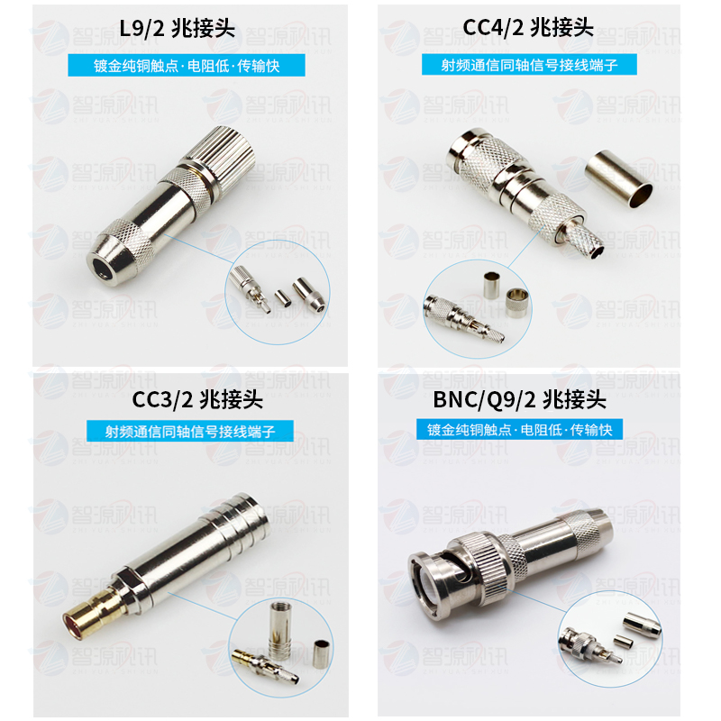 BNC CC3 CC4 Q9 L9 2 Mega Wire Connector Communication Connector 75-2DDF Test Stand Optical Ending Machine 2 Mega