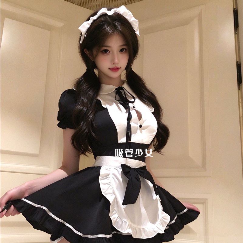 Alice 100kg Plus Size Sweet Maid Cute Outfit Sexy Dress Abstinence Lolita Nightgown Alice 100kg Plus Size Sweet Maid Cute Outfit Sexy Dress Abstinence Lolita Nightgown