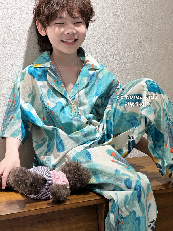 Ss Boys' Clothing Children's Fashion Loungewear 2026 New Stylish Boys' Summer Clothing Fashion Pajama Pants Set Ss Boys' Clothing Children's Fashion Loungewear 2026 New Stylish Boys' Summer Clothing Fashion Pajama Pants Set