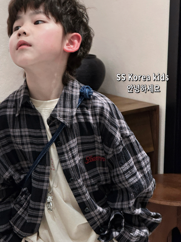 Super Fashionable High-End Fabric Boys' Shirts 2026 New Children's Autumn Shirts Boys' Stylish Long-Sleeve Tops Trendy