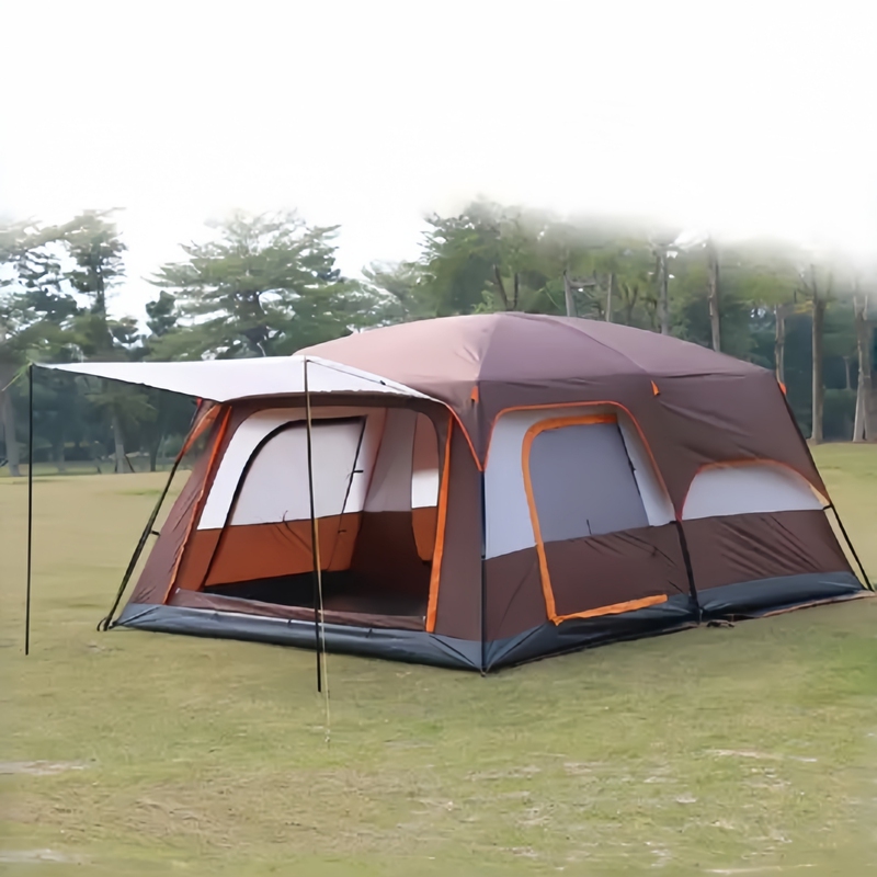 No Need for Assembly: Two-Room, One-Living Room Tent for Camping Outdoors, Suitable for 5-8 People, Two-Room, 10-Person Extra-Large Space, Requires Simple Setup No Need for Assembly: Two-Room, One-Living Room Tent for Camping Outdoors, Suitable for 5-8 People, Two-Room, 10-Person Extra-Large Space, Requires Simple Setup