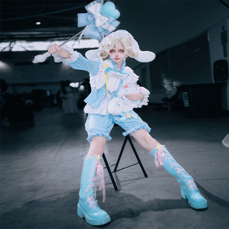 Identity V Gardener Emma Woods Joseph Cosplay Big-Eared Dog Cane Dreamland Sanrio Cosplay Costume Identity V Gardener Emma Woods Joseph Cosplay Big-Eared Dog Cane Dreamland Sanrio Cosplay Costume